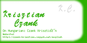 krisztian czank business card